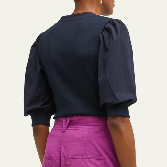 Veronica Beard Coralee Navy Top Size Small - Picture 3 of 6